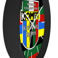 kart Racing Komet World Champion Racing Engines Wall Clock