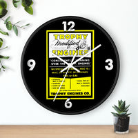 Vintage Karting Trophy Modified McCulloch Kart Engines Wall Clock