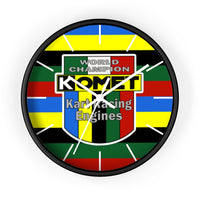 kart Racing Komet World Champion Racing Engines Wall Clock