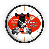 Vintage Karting Simplex Challenger with Twin Clinton E65 Kart Engines Wall clock