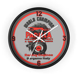 Vintage Karting Parilla Racing Engines Bergamo, Italy Wall Clock