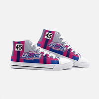 Kart Racing Kosmic Racing Karts #45 Unisex High Top Canvas Shoes - Personalize with Your Kart #