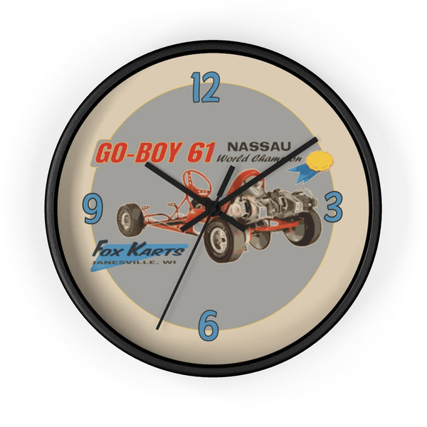 Vintage Karting Fox Go-Boy Karts '61 Wall Clock
