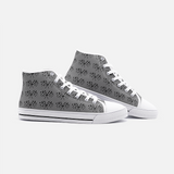 Kart Racing Checkered Flags Unisex High Top Canvas Shoes