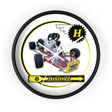 Vintage Karting Hewland Arrow Kart Engine on Emmick Kart Wall Clock