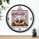 Vintage Karting Lynn Haddock Bridgestone Long Beach GP Wall clock