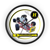 Vintage Karting Hewland Arrow Kart Engine on Emmick Kart Wall Clock