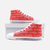 Kart Racing Parilla Kart Racing Engines Unisex High Top Canvas Shoes