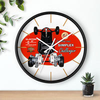 Vintage Karting Simplex Challenger with Twin Clinton E65 Kart Engines Wall clock