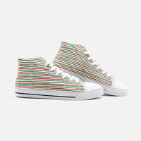 Kart Racing Tony Kart Stripes Unisex High Top Canvas Shoes