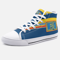 Kart Racing FA Stripes Inspired Unisex High Top Canvas Shoes