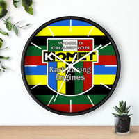 kart Racing Komet World Champion Racing Engines Wall Clock