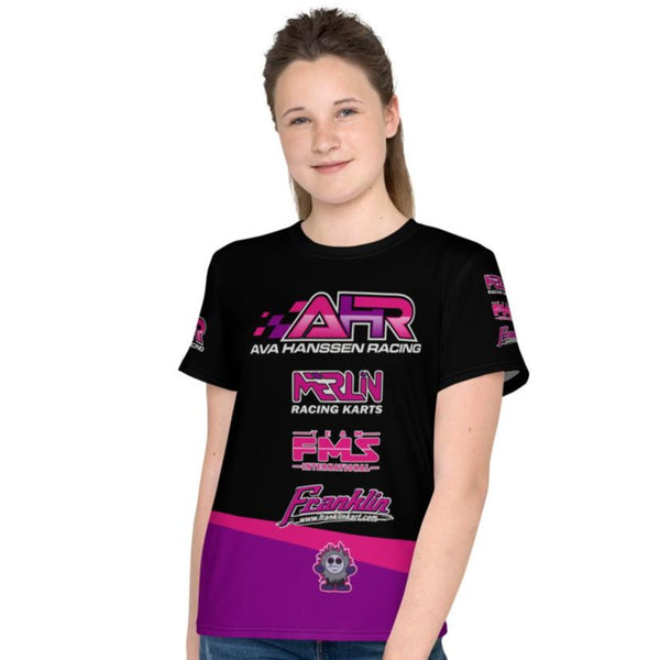 Ava Hanssen Racing Team Youth Crew Neck T-shirt