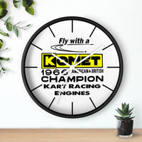 Vintage Karting 1966 Komet American & British Champions Wall Clock