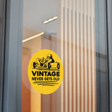 Vintage Enduro Karting "Vintage Never Gets Old" Round Vinyl Stickers