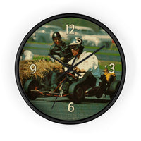 Vintage Karting Mac Racer #53 Wall Clock