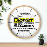 Vintage Karting 1966 Komet American & British Champions Wall Clock