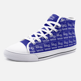 Vintage Karting Bug Engineering Azuza, CA Unisex High Top Canvas Shoes