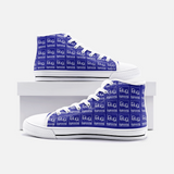 Vintage Karting Bug Engineering Azuza, CA Unisex High Top Canvas Shoes