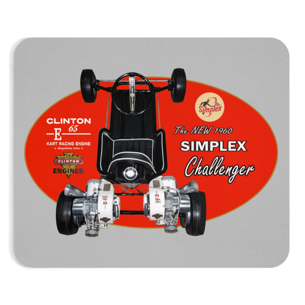 Vintage Karting Simplex Challenger with Twin Clinton Kart Racing Engines Mousepad