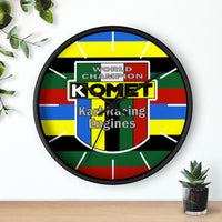 kart Racing Komet World Champion Racing Engines Wall Clock