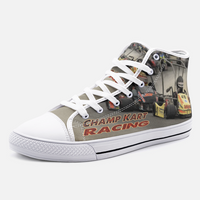 Kart Racing Champ Karts Unisex High Top Canvas Shoes