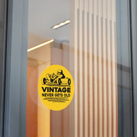Vintage Enduro Karting "Vintage Never Gets Old" Round Vinyl Stickers