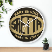 Vintage Karting Saetta Kart Racing Engine Made in Italy Wall clock