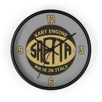 Vintage Karting Saetta Kart Engine Badge Wall Clock