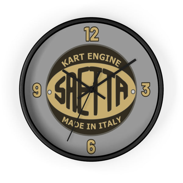 Vintage Karting Saetta Kart Engine Badge Wall Clock