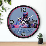 Kart Racing Kosmic Karting Inspired Wall Clock