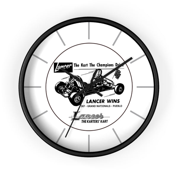 Vintage Karting Lancer the Kart Winners Drive Wall Clock