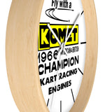 Vintage Karting 1966 Komet American & British Champions Wall Clock
