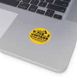 Vintage Enduro Karting "Vintage Never Gets Old" Round Vinyl Stickers