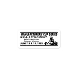 Vintage Karting Badger Kart Club Bubble-free stickers