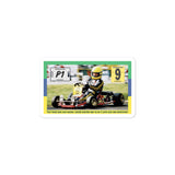 Vintage Karting Senna DAP #9 P1 Bubble-free stickers