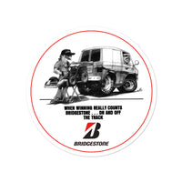 Vintage Karting Bridgestone Kart Tires Bubble-free stickers