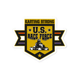 Karting Strong U.S. Race Force Bubble-free stickers