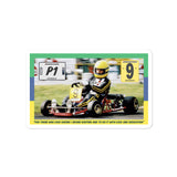 Vintage Karting Senna DAP #9 P1 Bubble-free stickers