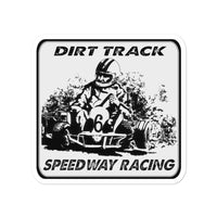 Vintage Karting Dirt Track Speedway Racing Bubble-free stickers