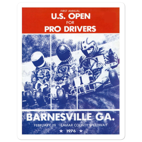 Vintage Karting 1976 Barnesville Pro Open Race Bubble-free stickers