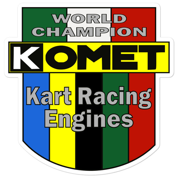 Vintage Karting Komet World Champion Race Engines Bubble-free stickers