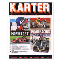 Vintage Karting August 1982 Karter News Magazine Cover Bubble-free stickers