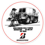 Vintage Karting Bridgestone Kart Tires Bubble-free stickers