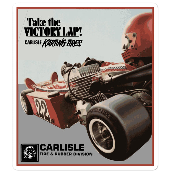 Vintage Karting Carlise Kart Racing Tires Bubble-free stickers