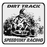 Vintage Karting Dirt Track Speedway Racing Bubble-free stickers