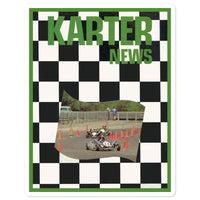 Vintage Karting January 1972 Karter News Magazine Cover Bubble-free stickers