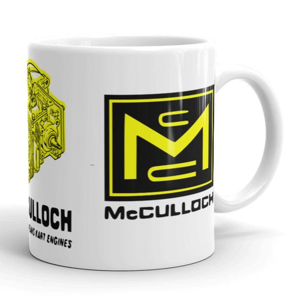Vintage Kart Racing McCulloch Racing Engine Coffee Mug