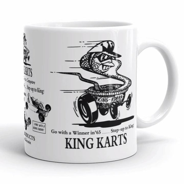 Vintage 60's King Kart Cobra Go Kart Coffee Mug