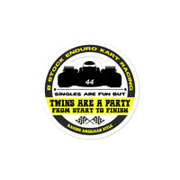 Enduro Kart Racing B Stock "Twins are a Party" Bubble-free stickers